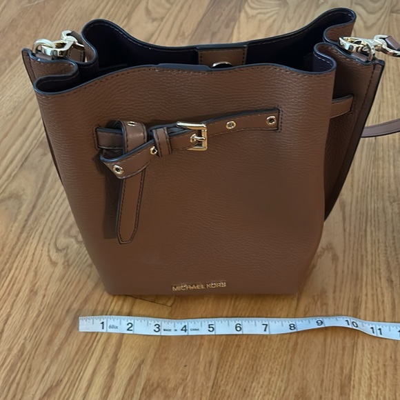 Michael Kors Brown Leather Bucket Bag - Picture 5 of 6